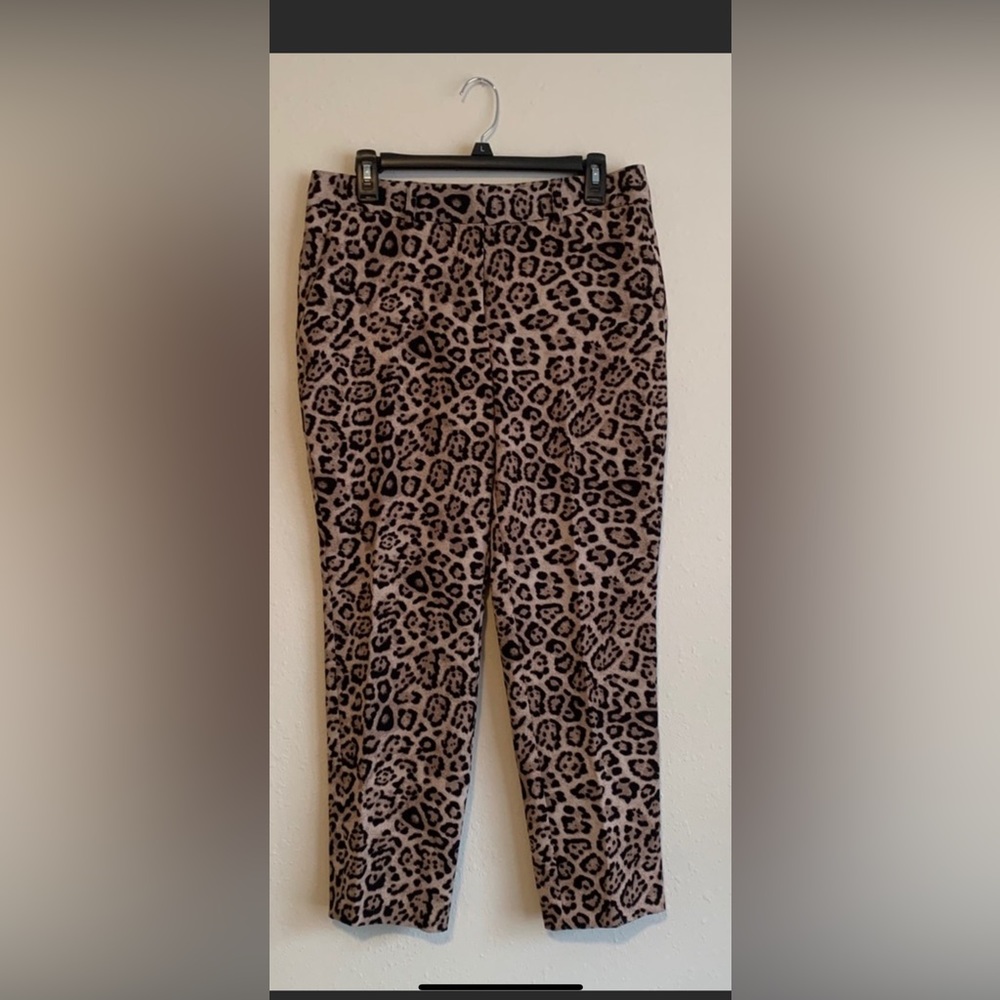 VS Leopard print belted pocket pant